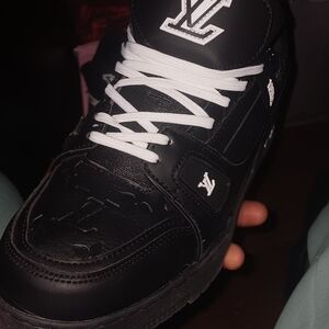 Louis Vuitton Black and White Men's Shoes